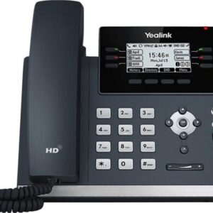 Yealink SIP-T42U Engelse versie | IP-telefoon | 2,7" LCD-scherm | 12 SIP-accounts | HD Voice | Wi-Fi via USB-dongle | Grijs