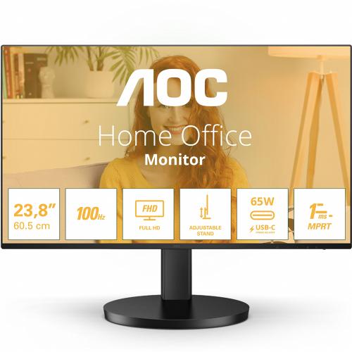 AOC B3 24B3CF2 | 23.8″ Full HD IPS | 120Hz | USB-C 65W | In hoogte verstelbaar