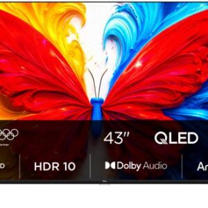 TCL 43S5L 43" | Full HD QLED Smart TV | Android TV | HDR10 | Zwart