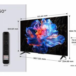 TCL 50P6K | 50" 4K UHD LED TV | HDR10 | Google TV