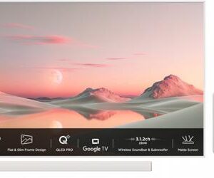 TCL NXTFRAME 55A300PRO | 55" 4K Ultra HD QLED Smart TV | Google TV | Wifi Soundbar & Subwoofer | Dolby Vision IQ | 120Hz Refurbished