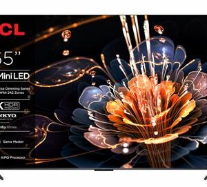 TCL 65C69KS 65" | 4K QD-Mini LED Smart TV | Google TV | Dolby Vision | Zwart