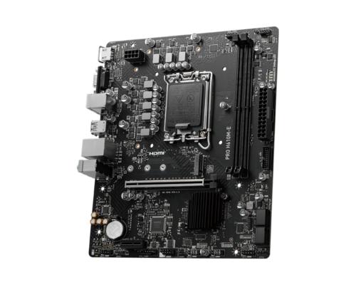 MSI PRO H610M-E | Socket LGA 1700 | Intel H610 | 2xDDR5 | Micro-ATX | Moederbord