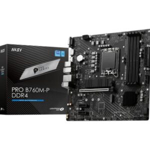 MSI PRO B760M-P | Socket LGA 1700 | Intel B760 | 4xDDR4 | Micro-ATX | Moederbord