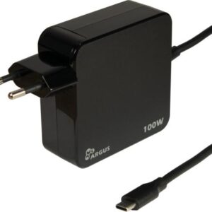 Inter-Tech PD-2100 | USB-C Oplader 100W | Zwart | Met Geïntegreerde Kabel