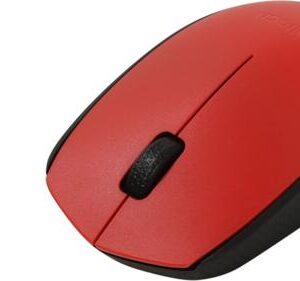 Logitech M171 | Draadloze Muis | Links- en Rechtshandig | RF | 1000 DPI | Rood/Zwart