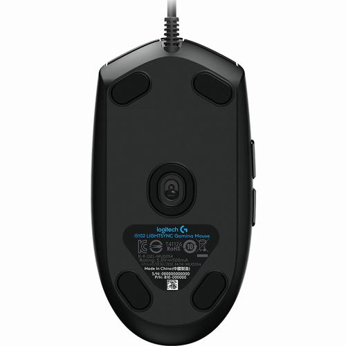 Logitech G102 LIGHTSYNC | 8000 DPI | 6 Knoppen | RGB | Bedrade Gamingmuis | Zwart