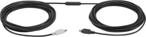 Logitech GROUP 10m Extender Cable 939-001487 | Mini-DIN-6 | Voor grote vergaderruimtes | Zwart