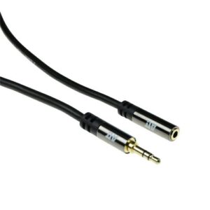 ACT AC3615 | 3.5mm Audiokabel | 2 Meter | Stereo Jack naar Jack | Zwart