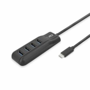 ACT AC6420 | USB 3.2 Gen 1 (3.1 Gen 1) Type-C Interface Hub | 5000 Mbit/s | Zwart