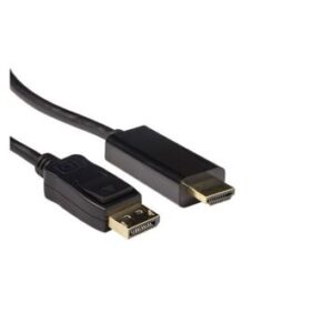 ACT AK3991 | DisplayPort naar HDMI Kabel | 3 m | Zwart