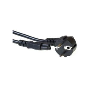 ACT 230V aansluitkabel | Schuko male (haaks) naar C5 (haaks) | 230V / 6–10A | Zwart | 3 m