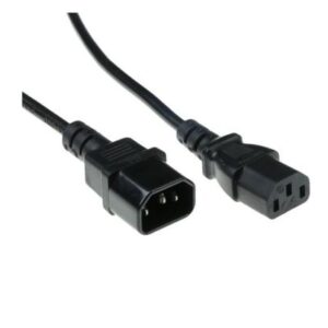 Microconnect AK 5029 | Stroomkabel | C13 naar C14 | 0,6 m | 250V / 10A | Zwart