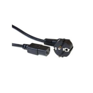 ACT AC3315 | Elektriciteitssnoer | 3 Meter | CEE7/7 naar C13 Stekker | Zwart