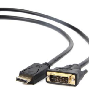 Gembird CC-DPM-DVIM-6 | DisplayPort naar DVI Kabel | 1,8 m | Zwart
