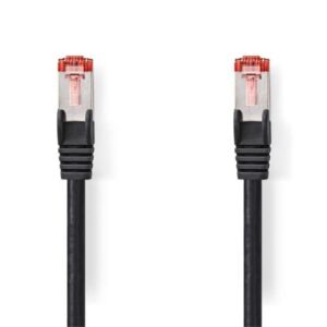 Nedis S/FTP Cat 6 Netwerkkabel | 1 m | Zwart