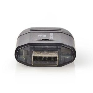 Nedis CRDRU2100BK | Geheugenkaartlezer | USB 2.0 | Zwart