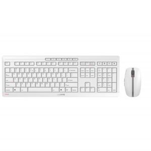 Cherry Stream Desktop Recharge | Draadloos Toetsenbord en Muis | Grijs | USB Receiver