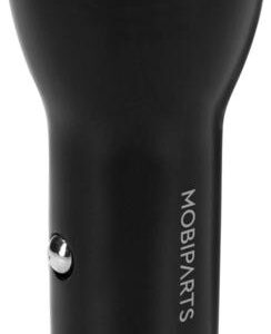 Mobiparts Car Charger | 2-Poorts USB-C & USB-A Autolader 30W PD Fast Charging | Zwart