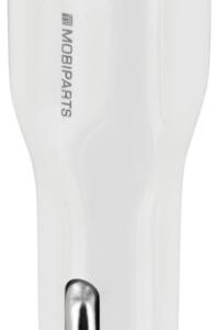 Mobiparts Car Charger | Dual USB-A Autolader 12W / 2.4A | Wit