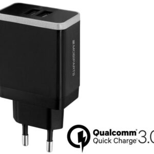 Mobiparts Quick Charge Wall Charger | Dual USB-A Oplader 26W / 4.6A | Zwart