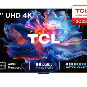 TCL 65V6C | 65" 4K Ultra HD DLED Smart TV | Google TV | Dolby Vision | 60Hz (2025) | OPEN BOX