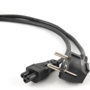 Gembird PC-186-ML12 | 3 m Stroomkabel | Schuko (CEE 7/7) naar C5 (Mickey Mouse) | Zwart | VDE-goedgekeurd | 10A / 250V
