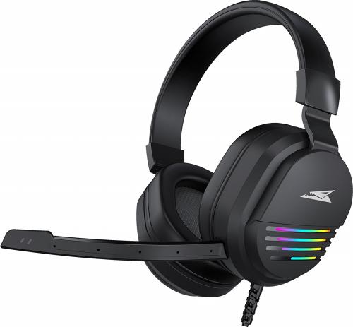 Baracuda PEARL RGB | On-Ear Gaming Headset 3,5mm en USB | Zwart