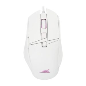 Baracuda RAPTOR RGB | Bedrade Gaming Muis | USB-A | 6400 DPI | Wit