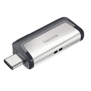 SanDisk Ultra Dual Drive USB Type-C | 128GB USB Flash Drive | USB Type-A / USB Type-C 3.2 Gen 1 (3.1 Gen 1) | Zwart, Zilver