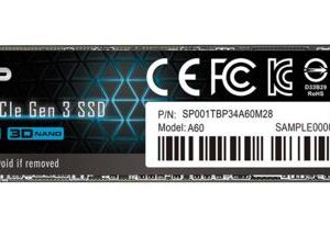 Silicon Power A60 | 1TB NVMe SSD | M.2 Gen3 | 2.200MB/s Lezen | 1.600MB/s Schrijven