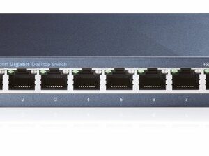 TP-Link TL-SG108 | Unmanaged Switch | 8 Poorten | Gigabit Ethernet (10/100/1000 Mbps) | Zwart
