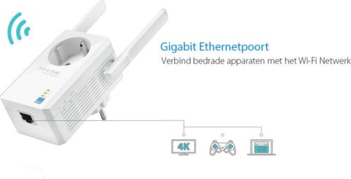 TP-Link TL-WA860RE | Wi-Fi 4 Range Extender | Single-band 2,4 GHz | 300 Mbps | 10/100 Mbps Ethernet | Wit