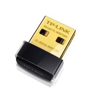 TP-Link TL-WN725N | Wi-Fi 4 Nano USB-adapter | 150 Mbps | 2,4 GHz | USB 2.0