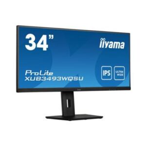 iiyama ProLite XUB3493WQSU-B5 34" | 3440x1440 UWQHD IPS | 75Hz | 4ms | 21:9 Ultrawide | USB-Hub | Monitor | RENEWED
